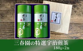 三春園の特選宇治煎茶（180g×2缶） 特選煎茶 宇治 煎茶 三春園 京都 宇治田原町