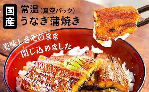 1006.【メール便・常温タイプ】国産うなぎ蒲焼きカット100ｇ（タレ付き）※山椒は付いておりません。(A1006-1)