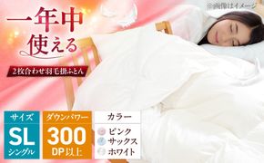シングル  ウォッシャブル2枚合わせ羽毛掛ふとん【ラフラン/増量タイプ】 糸島市 / くじめ屋[ADP006]