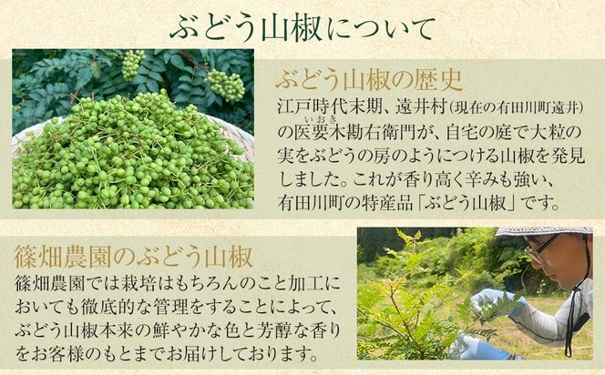 紀州ぶどう山椒【粉】 3袋  (合計18g) 篠畑農園   EW06