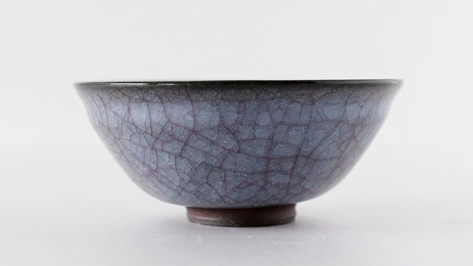 【氷裂貫入青瓷】抹茶茶碗 （小野寺裕司 作） 径13.7cm×高さ5.6cm | 茶碗 湯飲み 夫婦湯飲み 陶器 陶芸 お茶 食器 [EW38-NT]