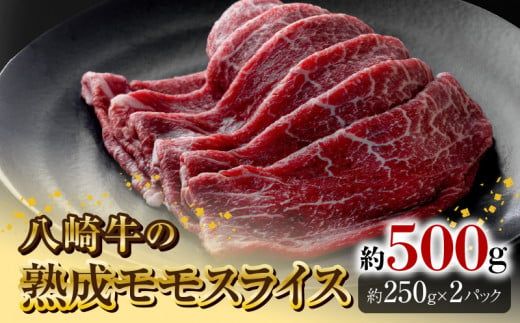 八崎牛の熟成モモスライス約250g×2 N0105-YC626