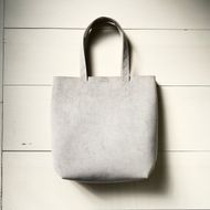 トートバッグ (ミックスグレー) Ultrasuede (R)｜人工皮革 服飾雑貨 メンズ レディース 男女兼用 田村製作所 大阪府守口市 [2583]