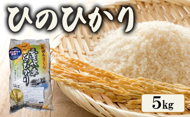 米 ひのひかり 5kg 筑前あさくら農協 お米 ヒノヒカリ