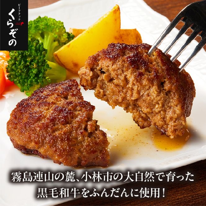 【食べログ百名店】黒毛和牛専門店の宮崎県産黒毛和牛100% 贅沢ハンバーグ 19個 （牛肉 訳あり 惣菜 ハンバーグ 個包装 小分け 冷凍 人気）