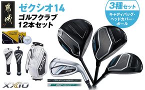 ゼクシオ 14 スチールシャフト 12本セット  ボール・ヘッドカバー・キャディバッグ付 ≪2025年モデル≫ _IS-C701 _（都城市） ドライバー フェアウェイウッド ユーティリティ アイアン ダンロップ XXIO メンズ レディス 女性用 ゴルフ用品 ゴルフクラブ ギア クラブセット フルセット ふるさと納税 ゴルフ 宮崎県 都城市