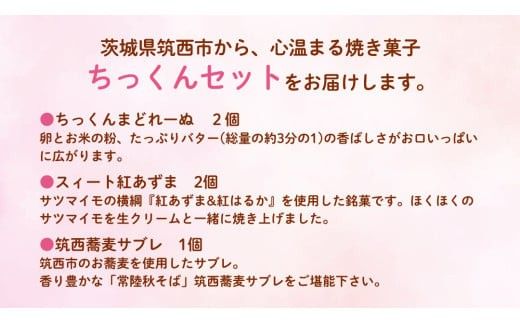 ちっくんセット マドレーヌ サブレ スイート紅あずま 紅はるか お菓子 おかし 菓子 銘菓 さつまいも 焼き菓子 [AT005ci]