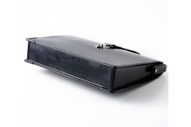 SOMES PG-43 スリムダレスバッグ ブラック [ソメスサドル 北海道 砂川市 12260879] ソメス バッグ メンズ レディース 本革 革 革製品 鞄 かばん レザー