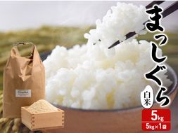 令和7年産 まっしぐら 白米 5kg [H.GREENWORK] 青森県 鯵ヶ沢産 / お米 精米 こめ おこめ ごはん 津軽