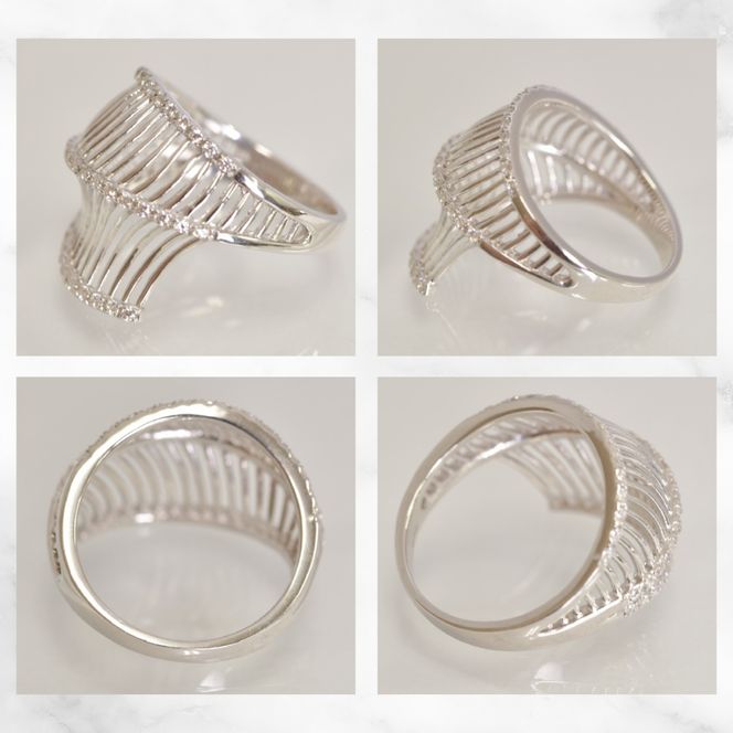 プラチナ　ラインボリューム　ダイヤ0.35ｃｔリング　管理番号414133 218-265-pt