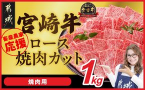 宮崎牛ロース焼肉用 500g×2パック_33-N2-013-1kg