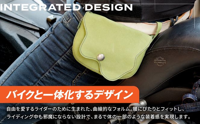 【デグナー】レザーサブポケットバッグ  [W-104] ブラック｜京都 バイクギア 人気ブランド レザーアイテム［ レザーサブバッグ ウェストポーチ スタイリッシュ 人気 おすすめ バッグ 鞄 かばん 革 レザー ツーリング ライダー バイカー バイク お取り寄せ 通販 送料無料 ふるさと納税 ］ 261009_A-JR155VC01