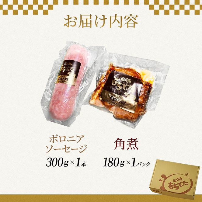もちぶた お試しセット こだわりのちょっと贅沢を ソーセージ 角煮 豚肉