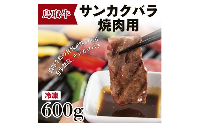鳥取牛サンカクバラ焼肉用 600g（冷凍） 312011_CA005