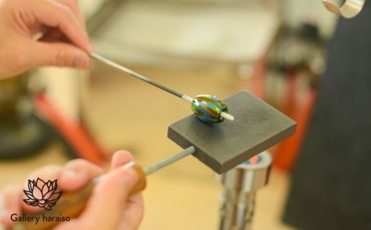 【トンボ玉】緑の風・サンダンカジュエリーセット【グリーン×ブルー】