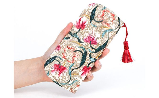 【文庫屋大関】メガネケース　ノースガーデン＜コーラル＞【皮革工芸品】 ファッション小物 民芸品 