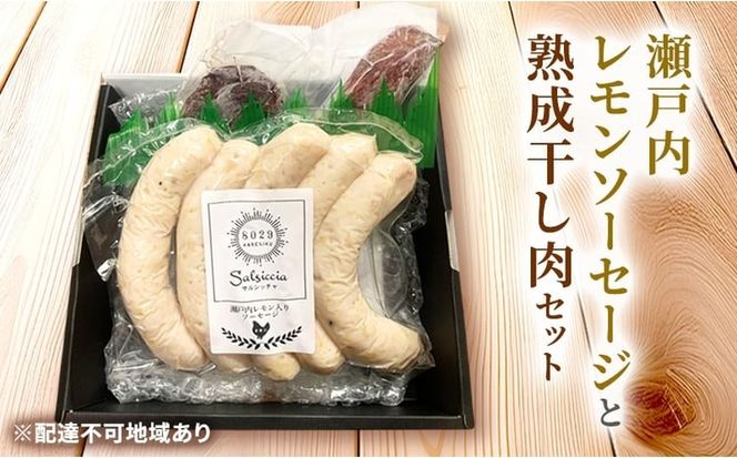 瀬戸内レモンソーセージ・干し肉160g 詰め合わせ セット 手作り ソーセージ レモンソーセージ 干し肉 肉 お肉 肉加工品 岡山 瀬戸内市 [№5735-3384]