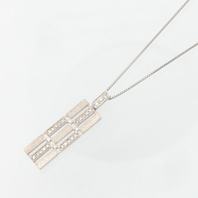 PT900/PT850 0.18ct ダイヤモンド ペンダントネックレス HH-019745 SWBT012
