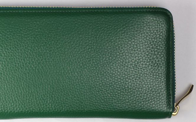 豊岡工房 コインが分けられる牛革長財布（4193）グリーン / 長財布 大きく開く 中身が見やすい ４つに仕切られた小銭入れ 柔らかい シュリンク牛革 メンズ レディース 財布 さいふ サイフ 国産 日本製 小田清株式会社