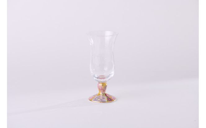 ペア冷酒グラス（格子）令和金花詰 172111_CY6002