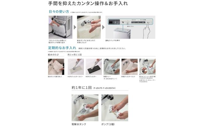 【ホワイト(-W)】ジアイーノ60畳用 | 60畳 パナソニック 電化製品 生活家電 集じん 家電 空気清浄機 空間 除菌 脱臭 感染症対策 ウイルス 喘息 ニオイ アレルギー ハウスダスト タバコ 花粉症 加湿 リビング ペット Panasonic ジアイーノ 愛知県 春日井市