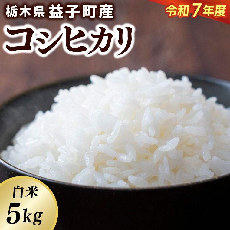 ＼令和7年産・先行予約/[数量限定]あい farm やなぎのお米 令和7年産 コシヒカリ 白米 5kg | 栃木県 益子町 ふるさと納税 お米 米 5kg 白米