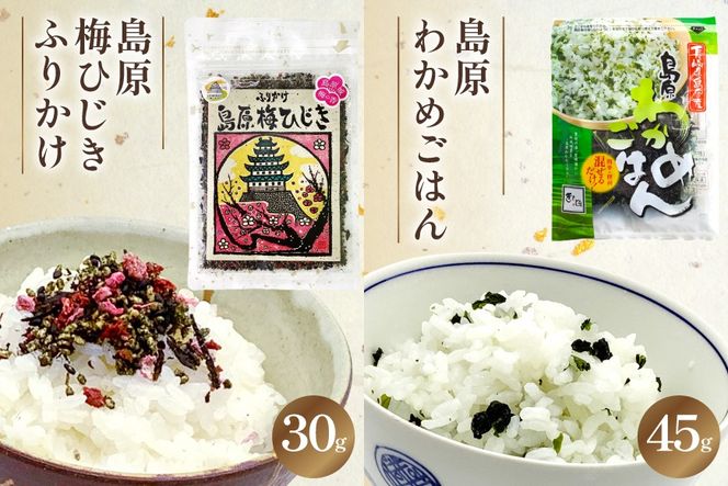 AK073 ごはんの友セット [ わかめ ひじき 佃煮 ふりかけ おかず 日持ち 昆布 梅 詰め合わせ 5種 セット 万能調味料 簡単調理 時短 北田物産 長崎県 島原市 ]