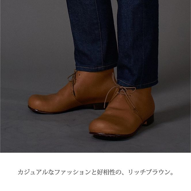 【リッチブラウン】 Chukka Boots DECO マッケイ製法タイプ＜ハーフソールラバー加工なし＞《 ブーツ 靴 革靴 牛革 馬革 レザー 》【2525N08010_02】