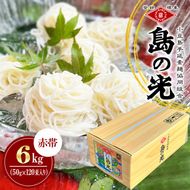 そうめん 島の光 手延素麺 6kg 50g × 120束 小豆島 麺類 乾麺 コシ のどごし ごま油 中力一等粉 天日干し ギフト 贈り物 ヘルシー 素麺 手延べ 贈答 麺料理 香川県 土庄町
