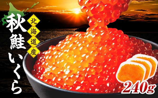 北海道産 秋鮭 醤油いくら 80g×3パック ( いくら イクラ 魚卵 鮭 サケ さけ 鮭いくら 醤油漬け パック 北海道産 ふるさと納税 秋鮭 )【233-0003】