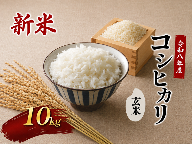 令和8年新米　 國方さんの「コシヒカリ」10kg（玄米）米 玄米 コシヒカリ