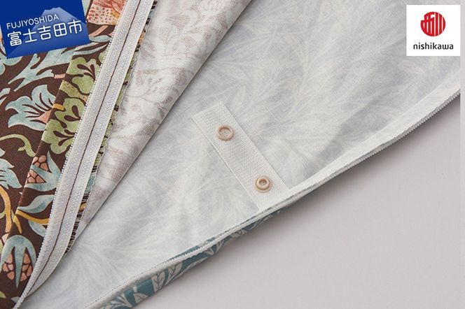 掛けふとんカバー モリスギャラリー いちご泥棒 【選べるサイズ / カラー】 SL DL ネイビー ブラウン  布団カバー ウィリアム モリス シングルロング ダブルロング  綿100％ 寝具 山梨 富士吉田