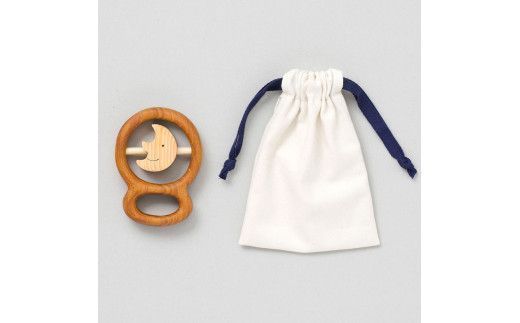 【CF-R7hbk】YKS012　山のくじら舎 カタカタ おつきさま 木のおもちゃ 玩具 木製玩具 赤ちゃん ベビー 幼児 月 ギフト 包装 ラッピング プレゼント 贈り物 贈答 出産祝い 誕生日祝い のし 熨斗対応 高知県