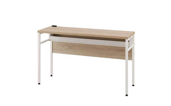 ケーブル収納デスク CSD-1150 ライトナチュラル/ホワイト アイリスオーヤマ 雑貨 日用品 インテリア 