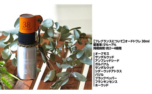 naFume38 Forest moss（フォレストモス） 38explore toreotto38 38kenkyujo アロマフレグランス 香水フォレストモス ウッディ アーシー 精油 [EK019us]