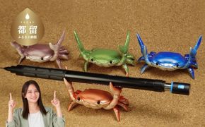 AF016　道の駅つる限定　カニペンホルダー　４色セット