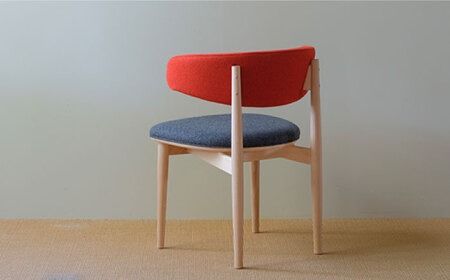 Round Chair ”Uuuh!”〈Red〉 糸島市 / nomade design 椅子 クラフト[AIF010]