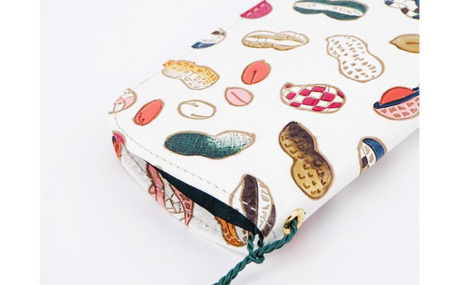 【文庫屋大関】メガネケース　ピーナッツ【皮革工芸品】 ファッション小物 民芸品 