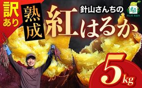 【訳あり】針山さんちのさつまいも 紅はるか 5kg / さつまいも 紅はるか 真庭 人気 【ybrf002-01】