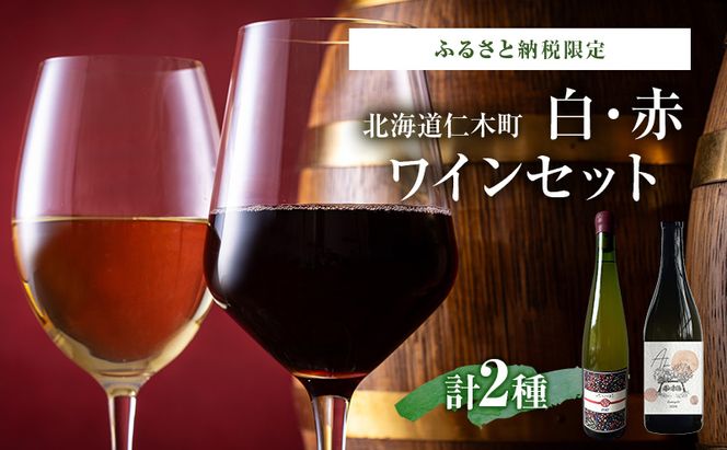 ふるさと納税限定セット 北海道仁木町 白・赤2本セット【Domaine Bless×TOMAPU FARM】 お酒 酒 果実酒 晩酌 葡萄 ぶどう ブドウ 料理 食事 お祝い 北海道 仁木町 飲み比べ