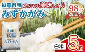 【7年産】冷めても美味しいあっさりとした味わい「みずかがみ」白米【5kg】【C014W1】