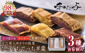 ひとくち丁稚羊羹　果楽【W006W】（滋賀県　近江八幡市）