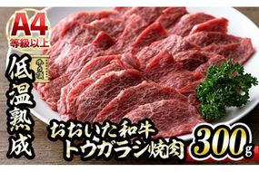 おおいた和牛 トウガラシ 焼肉 (300g) 国産 牛肉 肉 霜降り 低温熟成 A4 和牛 ブランド牛 BBQ 冷凍 大分県 佐伯市【DH221】【(株)ネクサ】