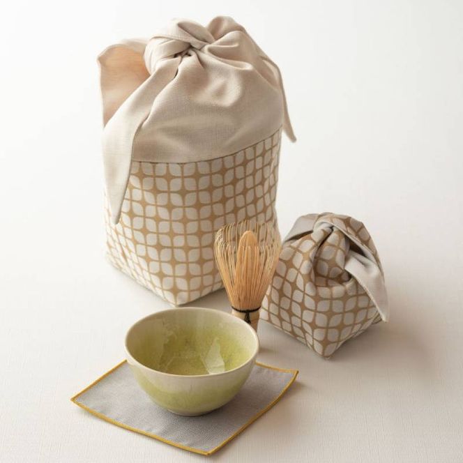 wsg0100 eterble sado Tea bowl bag／エターブル茶道 茶碗袋 Mサイズ スノー