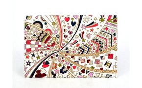 【文庫屋大関】パーソナルホルダー　グロッシーハート【皮革工芸品】 民芸品 雑貨 日用品 文房具 革小物 牛革 ファイル ケース 