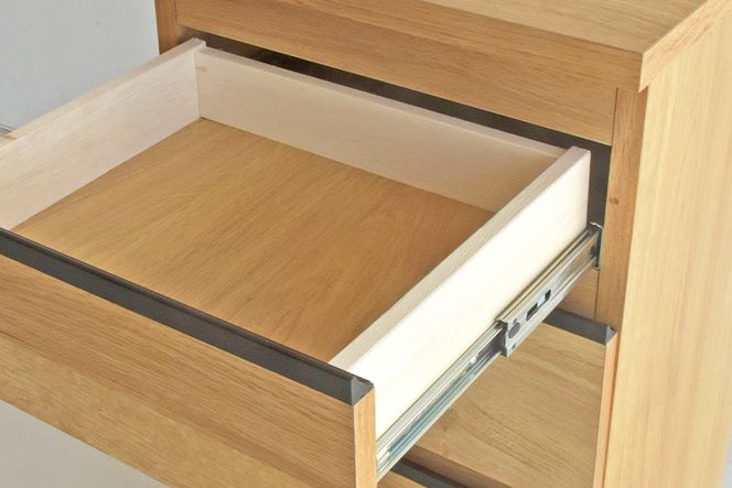 ムルート 40 スリムチェスト NA【ナチュラル 完成品 薄型 スリム収納 引出収納 省スペース】(H062390)