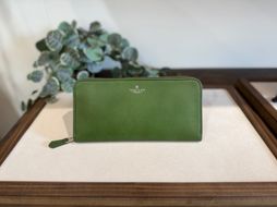 革職人が作った牛革ラウンドファスナー長財布［GRN］ 304018_AX26VC03