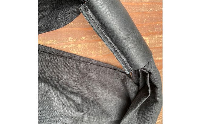 『素材を楽しむ』エコバッグ （ブラック） ファッション カバン 雑貨 日用品 