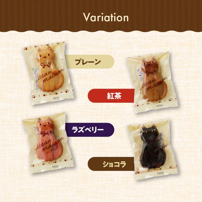 くんねこ　ねこのフィナンシェ　10個入り［115N03］