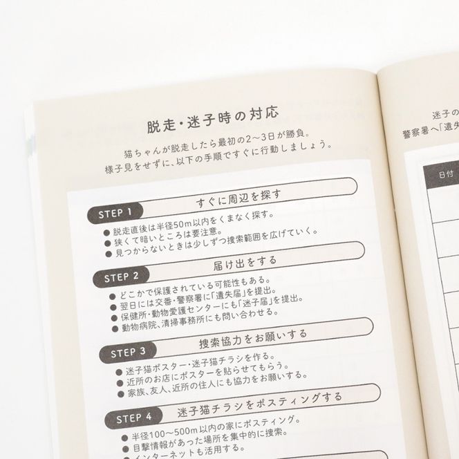 ぽぽねこ 猫の健康手帳（獣医師監修・A6サイズ・カバー付き）(BP012)